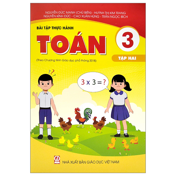 bộ bài tập thực hành toán 3 - tập 2 (theo chương trình giáo dục phổ thông 2018)