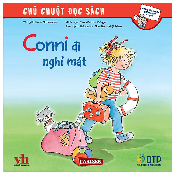 chú chuột đọc sách - conni đi nghỉ mát